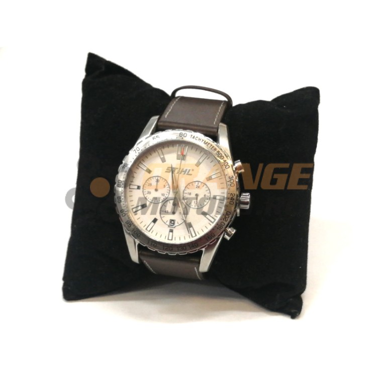 Часы-хронограф STIHL Jacques Lemans с кожаным ремешком d=3.6 см